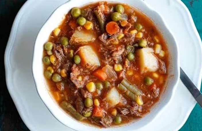 old fashioned vegetable beef soup recipe​