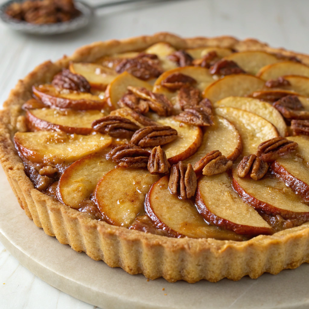 recipe for apple and pecan tart​