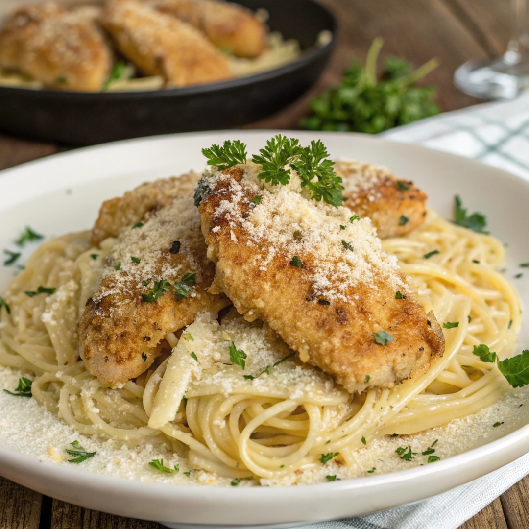 garlic parmesan chicken pasta