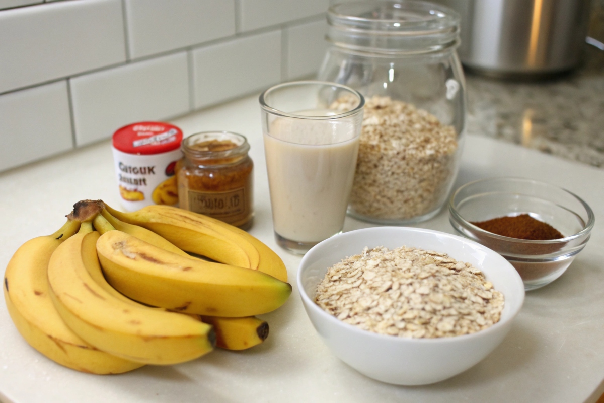 banana peanut butter overnight oatmeal