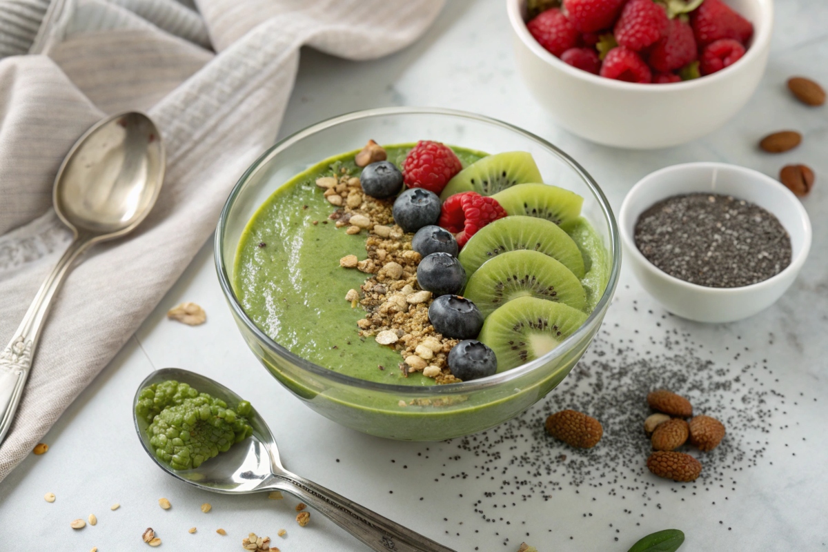 matcha chia seed pudding