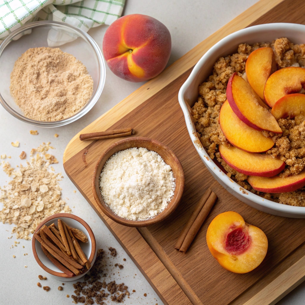 peach crumble recipe