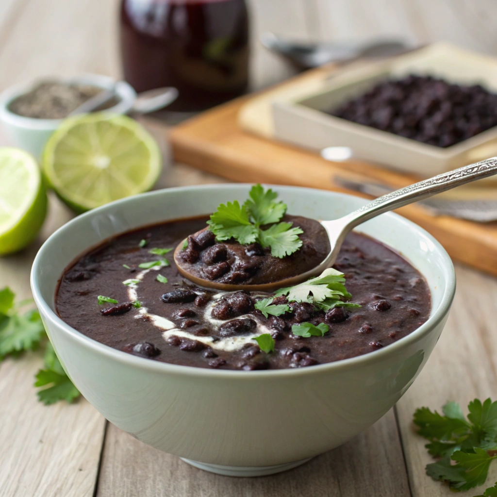 purple black bean soup recipe