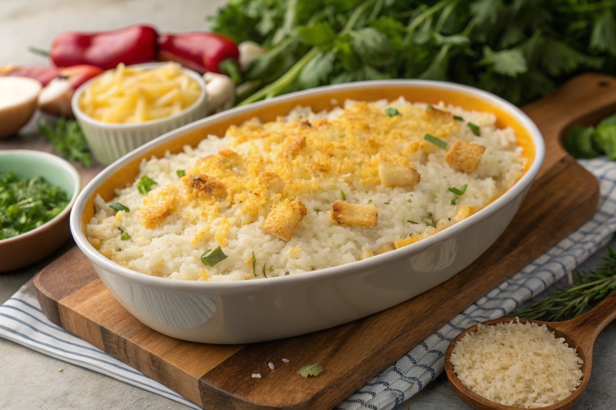 cheesy rice recipe