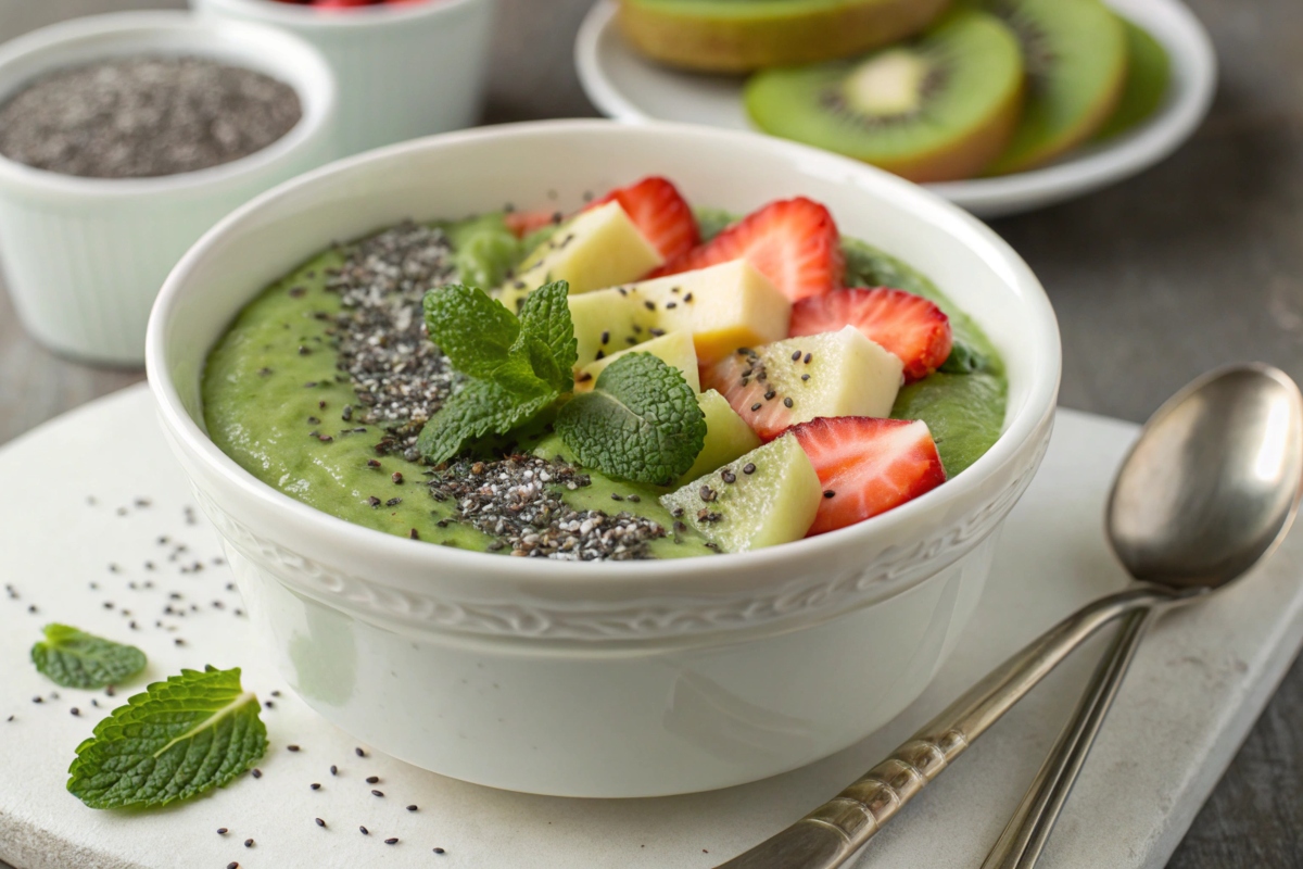 matcha chia seed pudding