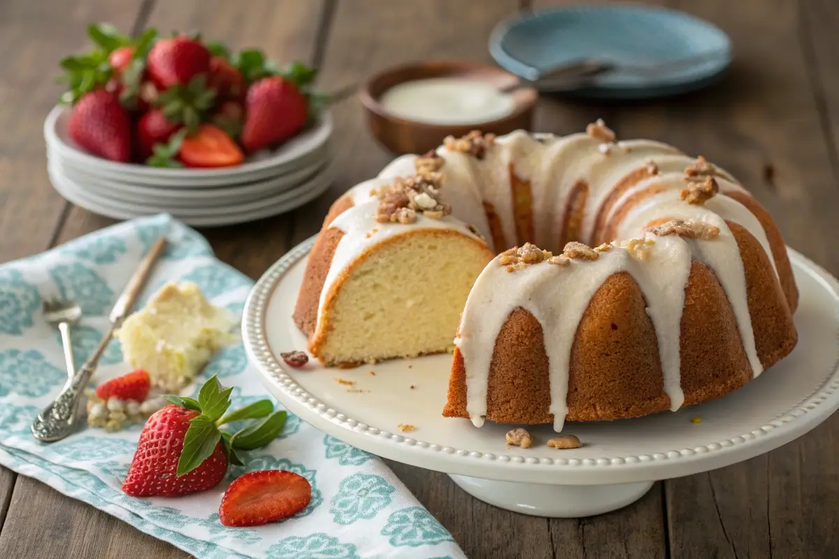 Cream cheese pound cake