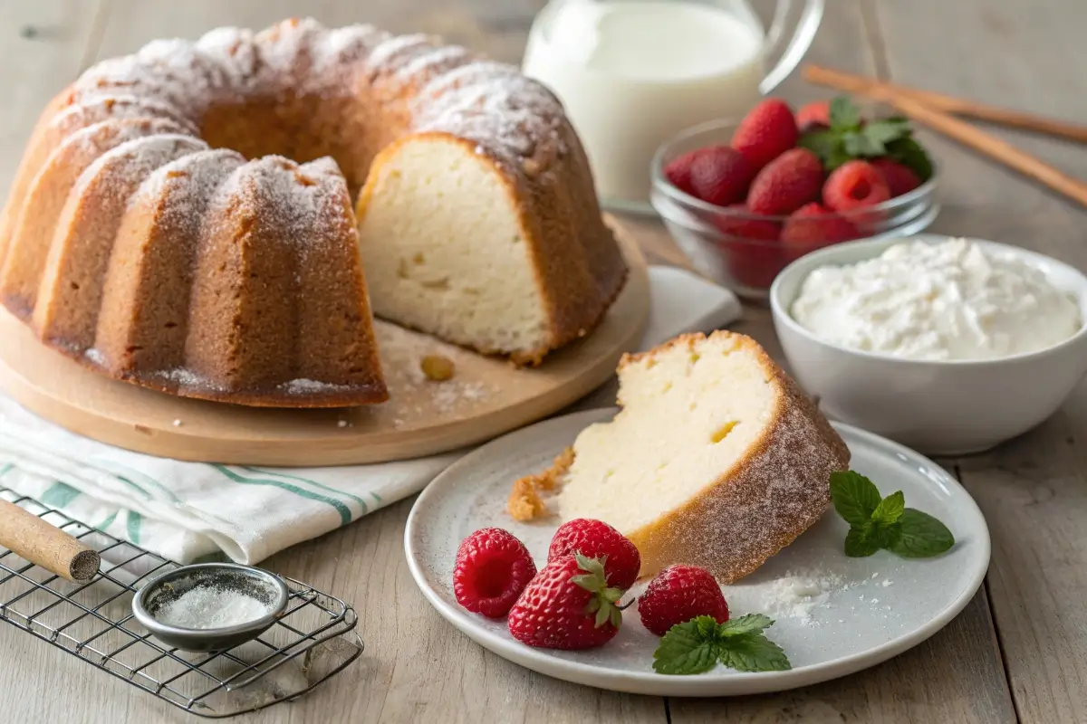 Cream cheese pound cake